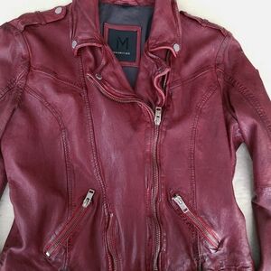 Mauritius Wild One Leather Jacket Sz 10